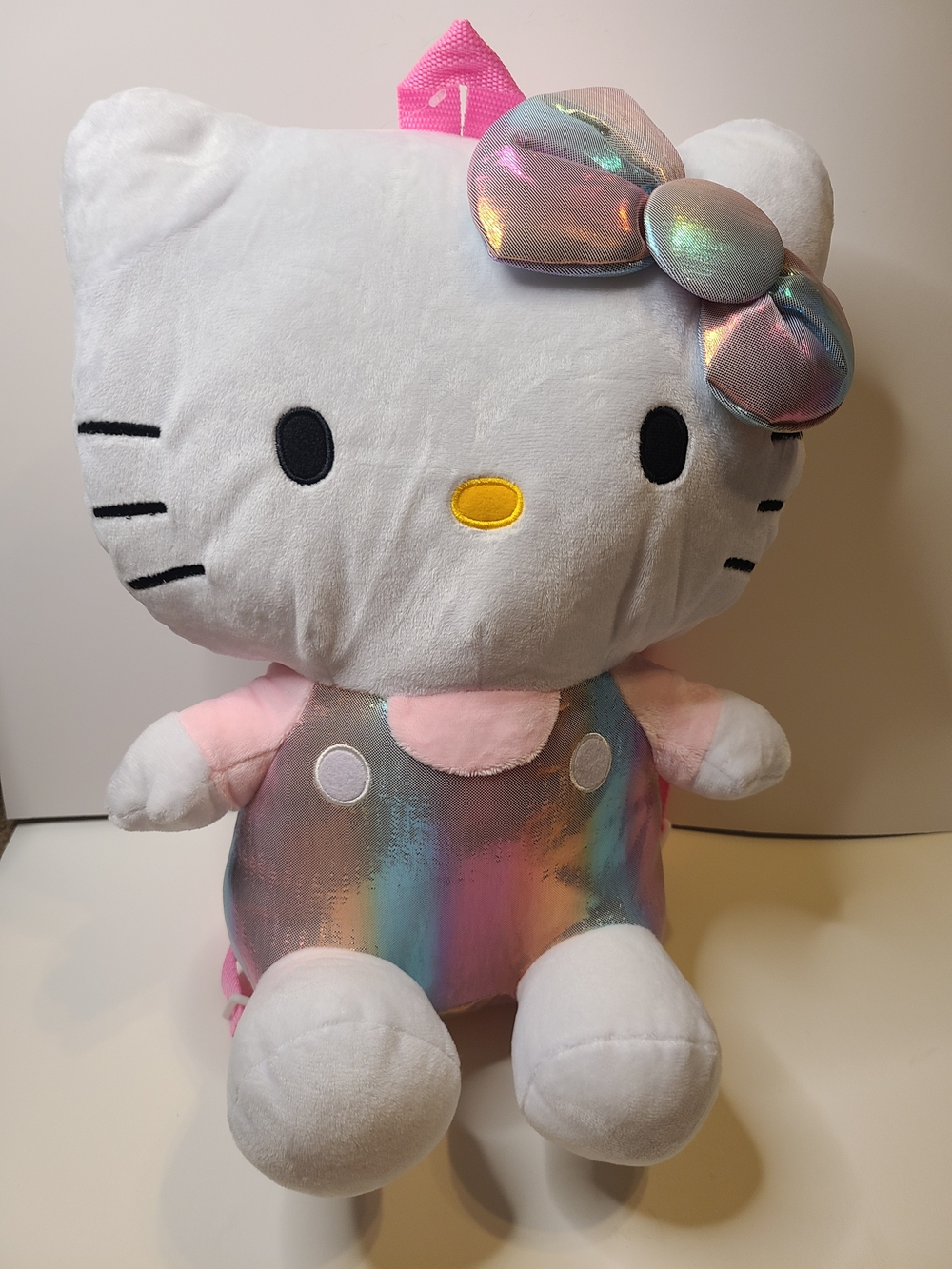 Hello Kitty Iridescent Bow Backpack Plush